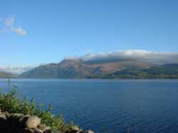 Ben Lomond covered in cloud