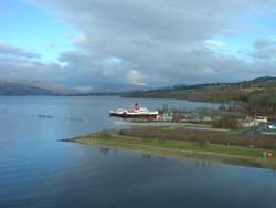 view from Lomond Shores