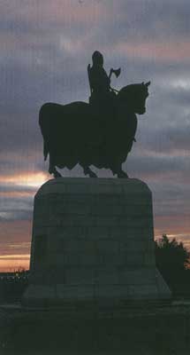 Robert the Bruce statue at Bannockburn